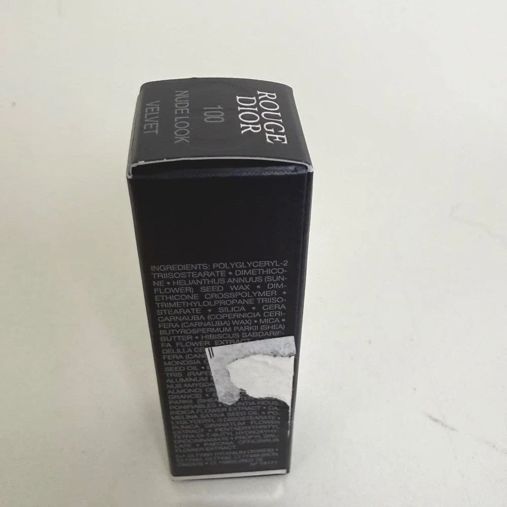 Dior Rouge Lipstick 100 Nude Look Velvet Matte Nude Mini Travel 1.5g New